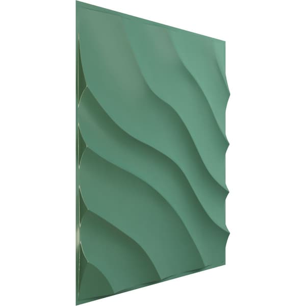 19 5/8in. W X 19 5/8in. H Modern Wave EnduraWall Decorative 3D Wall Panel, Total 32.04 Sq. Ft., 12PK